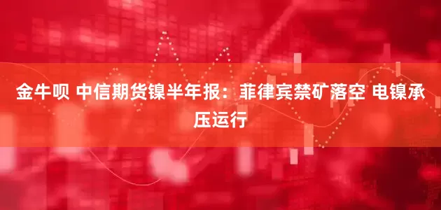 金牛呗 中信期货镍半年报：菲律宾禁矿落空 电镍承压运行